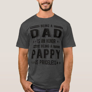 T-shirt Hommes Fier Pappy Meilleur Grand-Père Pappy