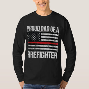 T-shirt Hommes Fier père d'un pompier - Parent pompier