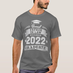 T-shirt Hommes Fier Père En droit d'une classe de 2022 Gra
