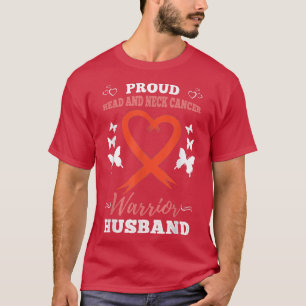 T-shirt Hommes Fier Tête Et Cou Cancer Guerrier Mari