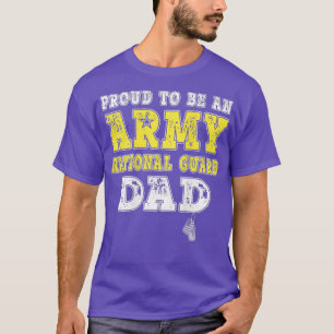 T-shirt Hommes Fiers D'Être Un Père De La Garde Nationale 