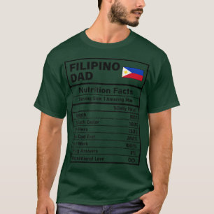 T-shirt Hommes Filipino Papa Nutrition Faits Fête des père