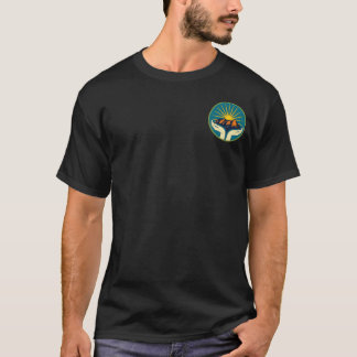 T-shirt Hommes foncé avec des lettres orange