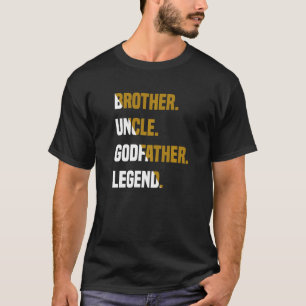 T-shirt Hommes Frère Oncle Godfather Légende