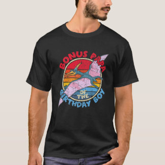T-shirt Hommes Garçon Anniversaire I Bonus Papa I Pterodac