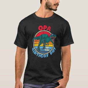 T-shirt Hommes Garçon Anniversaire I Opa I Tyrannosaurus R