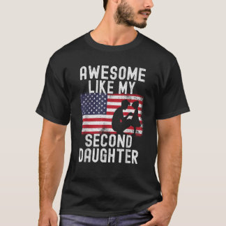 T-shirt Hommes géniaux Comme Ma Deuxième Fille 2e Fille