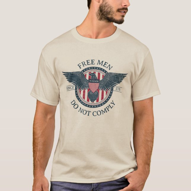T-shirt Hommes Gratuits ne respectent pas (Devant)