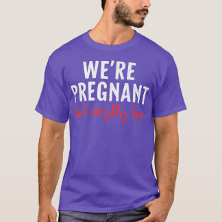 T-shirt Hommes Grossesse drôle Faire-part Nous sommes Ence