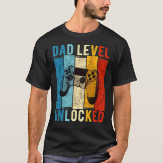 T-shirt Hommes Grossesse Faire-part Niveau papa déverrouil