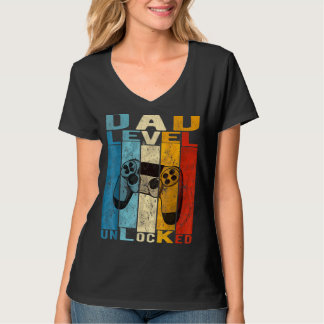 T-shirt Hommes Grossesse Faire-part Niveau papa déverrouil