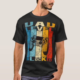 T-shirt Hommes Grossesse Faire-part Niveau papa déverrouil
