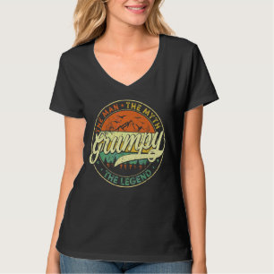 T-shirt Hommes Grumpy Man Myth Légende Fête des pères Homm