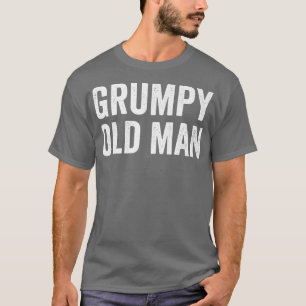 T-shirt Hommes Grumpy Vieux Homme Grand-père Papa Drôle Fê