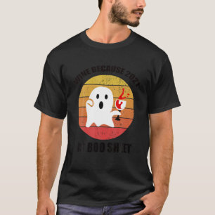 T-shirt Hommes Halloween Ghost Boire Vin En 2021 Drôle H