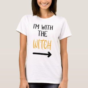 T-shirt Hommes Halloween Je Suis Avec Les Couples En Costu