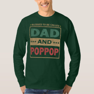 T-shirt Hommes Heureux D'Être Appelé Papa Et Poppop Vint