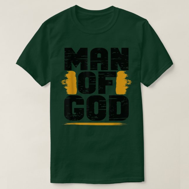 T-shirt Hommes Homme de Dieu chrétien Croyant Papa Papa Pa (Design devant)