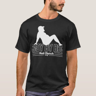 T-shirt Hommes Hommes Corps Drôle Par BBQ Vintage Meat Ch