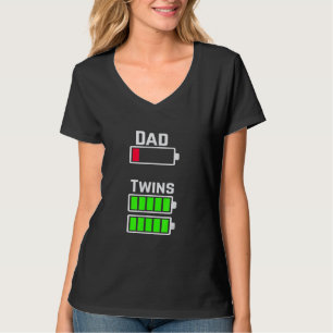 T-shirt Hommes Hommes Fatigué Twin Papa Faible Charge de l
