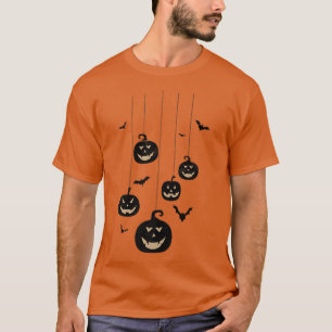 T-shirt Hommes Jack-o'-lantern Éffrayants de Citrouilles s