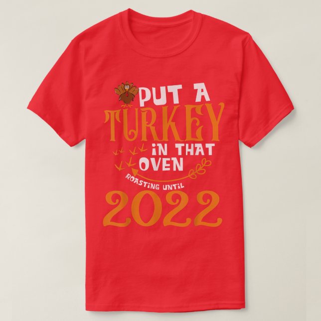 T-shirt Hommes J'Ai Mis Une Turquie Dans Ce Four Grossesse (Design devant)