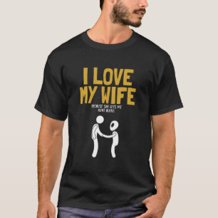 T-shirt Hommes J'aime ma femme Chasse Aliens UFO Conspirat