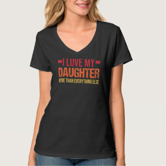 T-shirt Hommes J'Aime Ma Fille Plus Que Papa & Fille