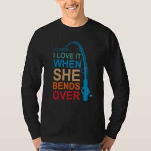 T-shirt Hommes J'Aime Quand Elle Tire Sur La Pêche Pour Mo