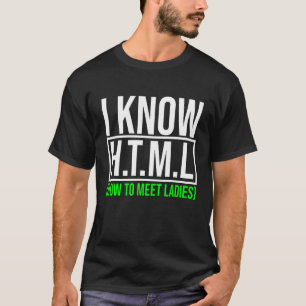 T-shirt Hommes Je Connais Html Comment Rencontrer Des Femm