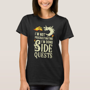 T-shirt Hommes Je ne proteste pas Je fais des quêtes latér