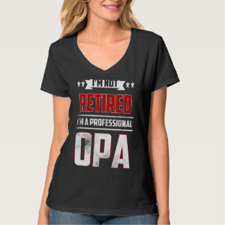 T-shirt Hommes Je ne suis pas retraité Un professionnel Op