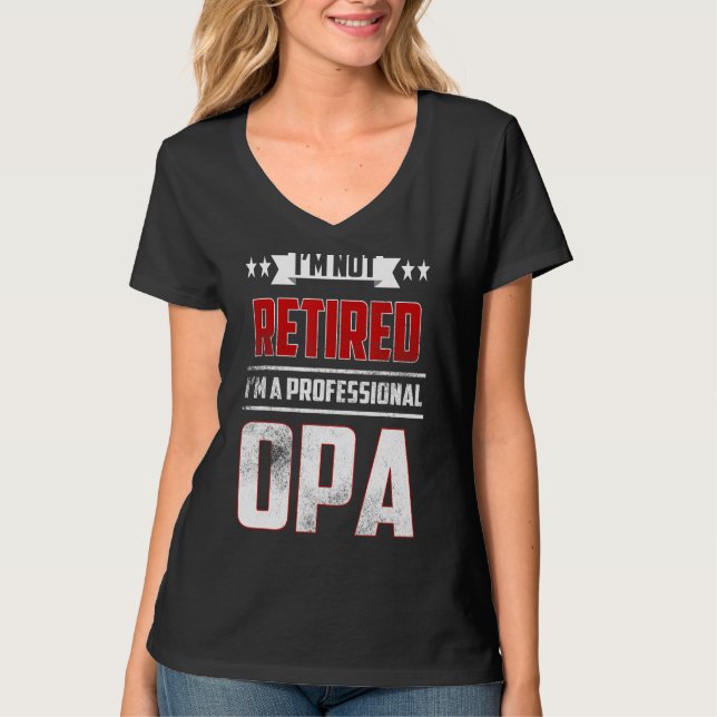 T-shirt Hommes Je ne suis pas retraité Un professionnel Op (Devant)