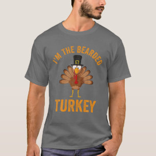 T-shirt Hommes Je suis la Turquie hardie Drôle Thanksgivin