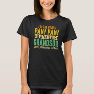 T-shirt Hommes Je suis le Fier Paw Paw Grandson Grand-père
