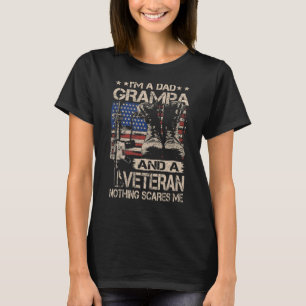T-shirt Hommes Je suis papa Grampa et un grand père vétéra