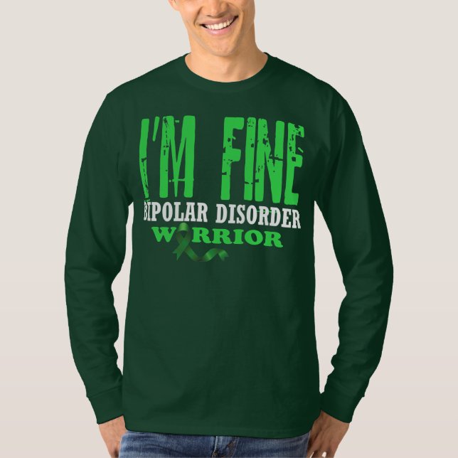 T-shirt Hommes Je suis un trouble bipolaire Psychologique (Devant)