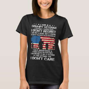 T-shirt Hommes Je Suis Un Vétérinaire Grave J'Ai Servi J'A