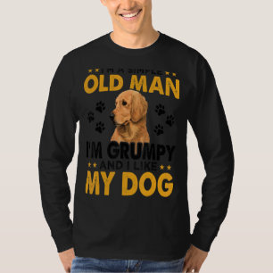 T-shirt Hommes Je suis un Vieux Homme Simple Je suis Grump