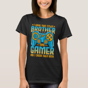 T-shirt Hommes Jeu Frère J'ai deux titres Frère et