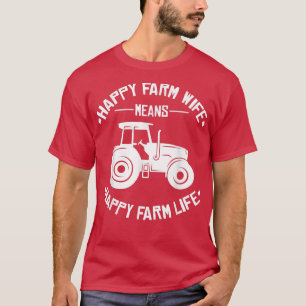 T-shirt Hommes Joyeuse vie agricole Funny Tracteur fermier
