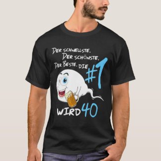 T-shirt Hommes La Légende Sera Le 40E Homme Anniversaire