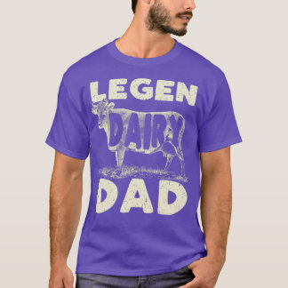 T-shirt Hommes Legen Dairy Papa Vache Fête des pères d'agr