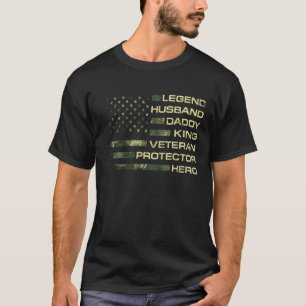 T-shirt Hommes Légende Mari Daddy King Vétérinaire Protect