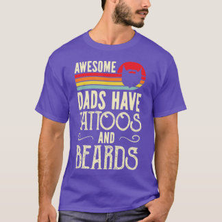 T-shirt Hommes Les papas géniaux ont des tatouages et des 