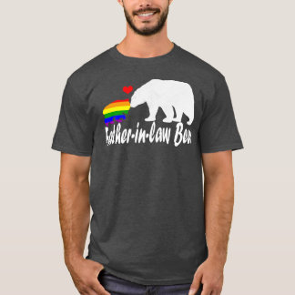 T-shirt Hommes LGBT Père en droit Ours Gay pride égal