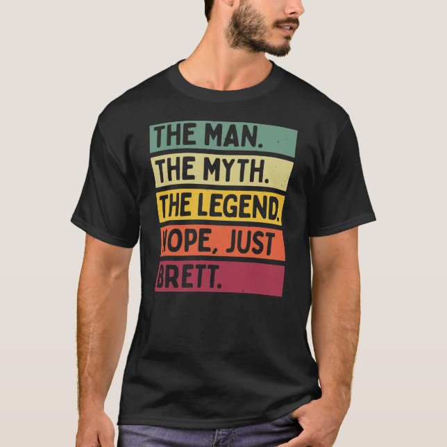 T-shirt Hommes L'Homme Le Mythe La Légende NOPE Juste Bret (Devant)
