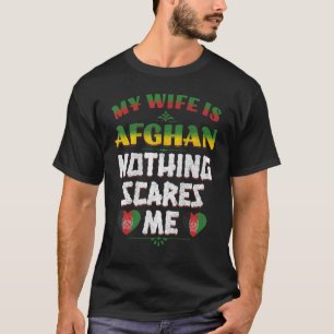 T-shirt Hommes Ma Femme Est Afghane Afghanistan Heritage R