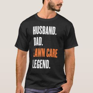 T-shirt Hommes Maitre Mari Papa Soins de la pelouse Légend