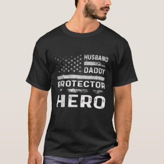 T-shirt Hommes Mari Daddy Protecteur Héros Cute Fête des p